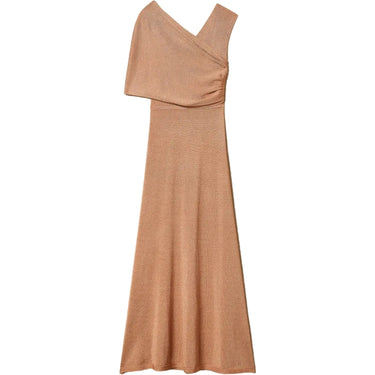 Vestiti casual Donna Twinset - Abito Lungo In Maglia Lurex Incrocio - Rosa di Twinset su Gianni Foti
