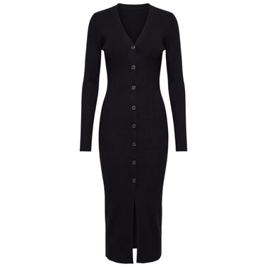 Vestiti casual Donna Liu Jo - Ecs Abito Maglia Long Fit - Nero