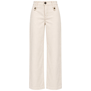 Pantaloni Donna Liu Jo - M.W. Flare Cropped - Panna