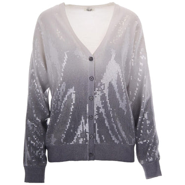 Maglie Donna Liu Jo - Ecs Maglia Aperta Shaded Print - Grigio