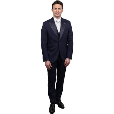 Abiti Uomo Manuel Ritz - Abito Con Gilet - Blu-Gianni Foti