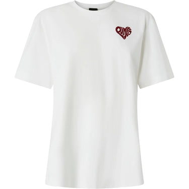 T-shirt Donna Pinko - Strepitoso T-Shirt Jersey Logo - Bianco