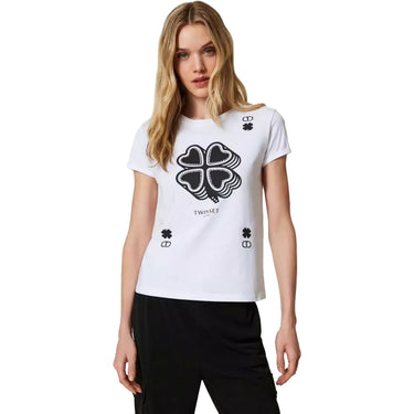 T-shirt Donna Twinset - T-Shirt M/C - Bianco - Gianni Foti