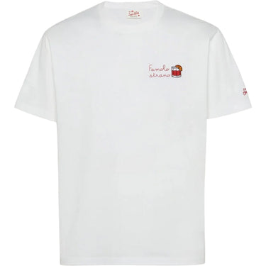 T-shirt Uomo Mc2 Saint Barth - T-Shirt With Embroidery - Bianco
