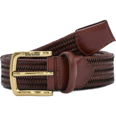 Cinture Uomo Barbour - Stretch Leather Belt - Marrone-Gianni Foti
