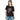 T-shirt Donna Blauer - T-Shirt Raglan Manica Corta - Nero - Gianni Foti