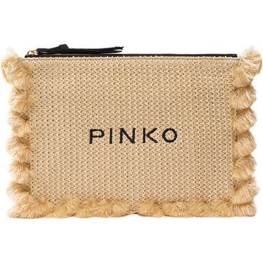 Borse a spalla Donna Pinko - Flat Handle Rafia - Beige di Pinko su Gianni Foti