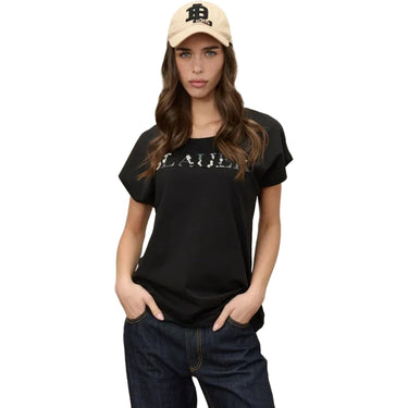 T-shirt Donna Blauer - Mohawk - Nero-Gianni Foti