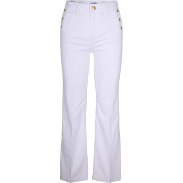 Pantaloni Donna Liu Jo - Pantalone tessuto - Bianco-Gianni Foti