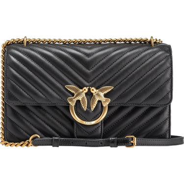 Borse a spalla Donna Pinko - Love One Classic Dc Sheep Napp - Nero