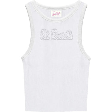 Canotte e top Donna Mc2 Saint Barth - Woman Rib Tank Top - Bianco
