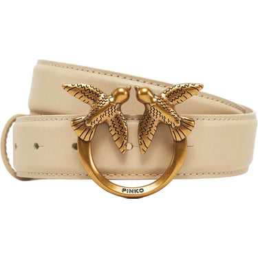 Cinture Donna Pinko - Love Berry H3 Belt Vitello Set - Beige