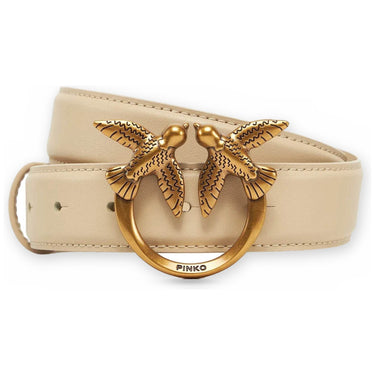 Cinture Donna Pinko - Love Berry H3 Belt Vitello Set - Beige
