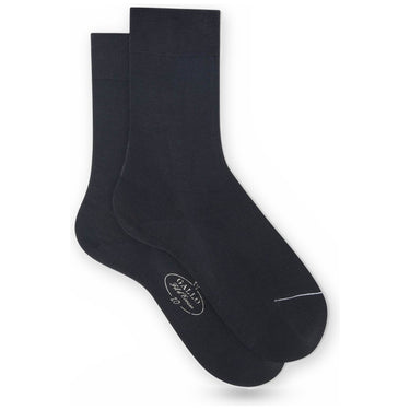 Calze Uomo Gallo - Calza corta in cotone - Nero-Gianni Foti