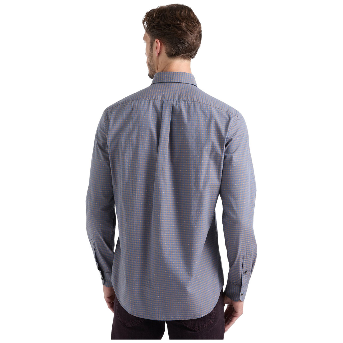 Camicie casual Uomo Harmont & Blaine - Camicia In Micro Check CRR001013937M - Marrone