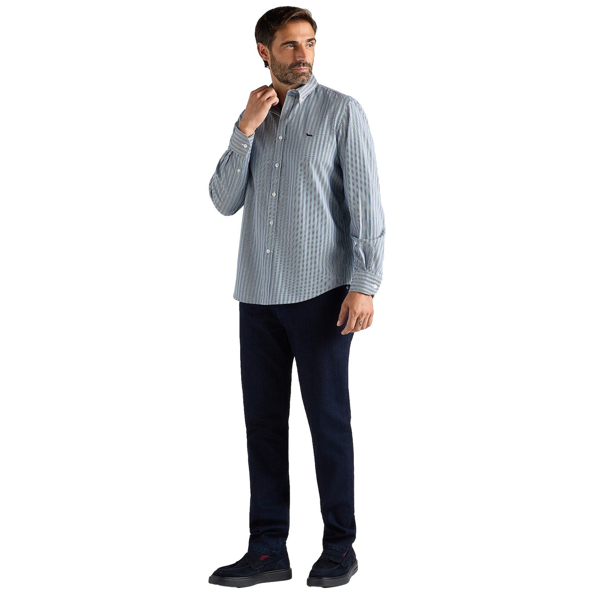 Camicie casual Uomo Harmont & Blaine - Camicia Riga Inglese CRR011013952M - Verde