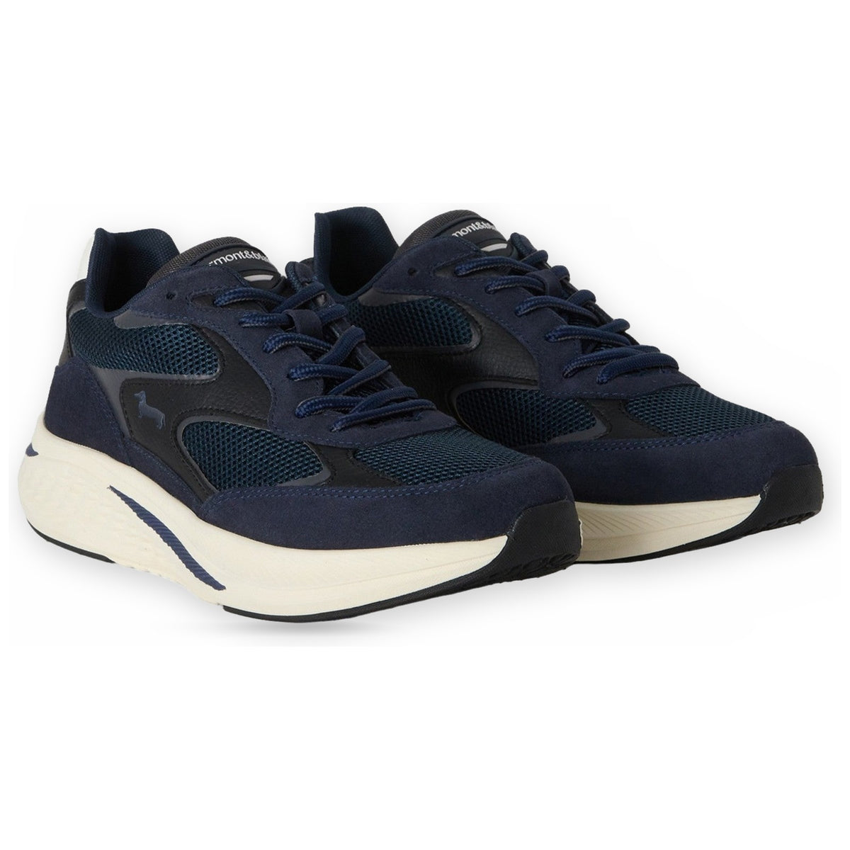 Sneaker Uomo Harmont & Blaine - Scarpa Uomo Camoscio - Tex Fabric E0R014060A60 - Blu