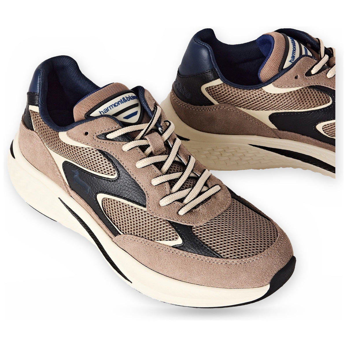 Sneaker Uomo Harmont & Blaine - Scarpa Uomo Camoscio - Tex Fabric E0R014060A60 - Grigio