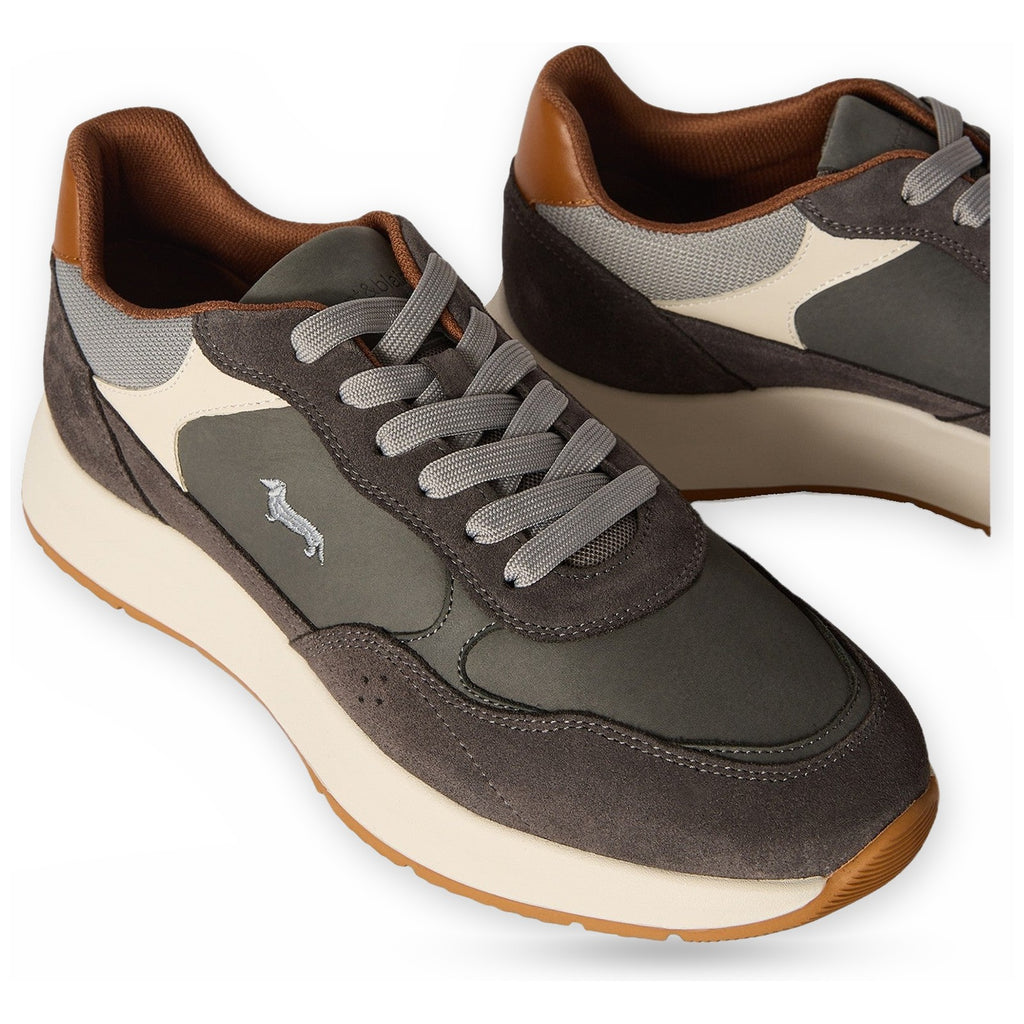 Sneaker Uomo Harmont & Blaine - Scarpa Uomo Camoscio - Nabuk E0R017081BL0 - Grigio