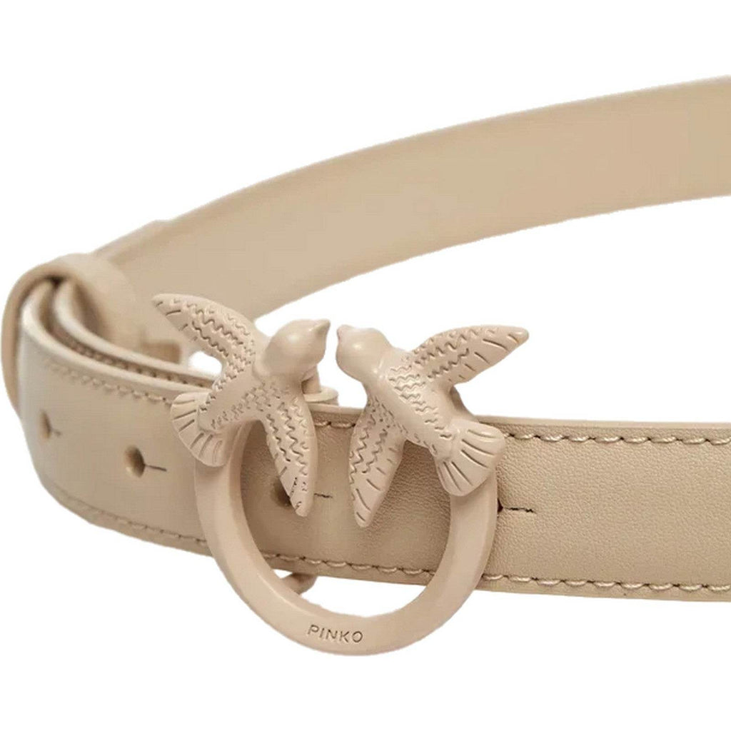 Cinture Donna Pinko - Love Berry H3 Belt Vit.seta Bl - Beige