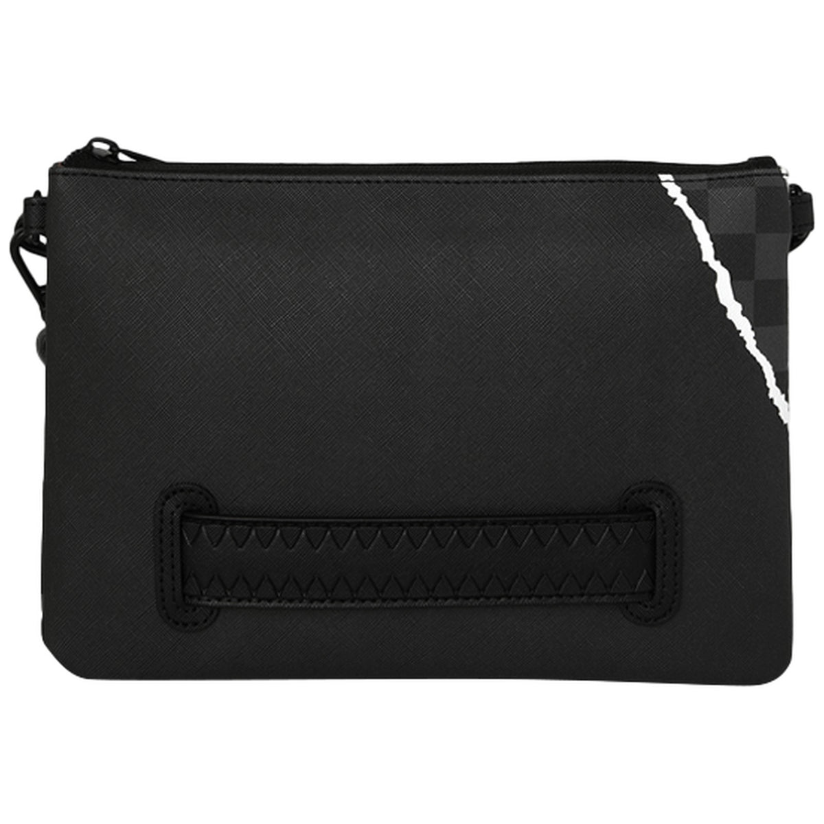 Tote da viaggio Unisex Sprayground - Center Rip Revealing Gray Check Crossover Clutch - Grigio
