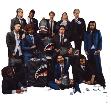 Zaini Casual Unisex Sprayground - Sharks In Paris Wtf Bubbly Black Check Backpack - Nero