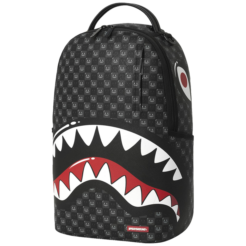 Zaini Casual Unisex Sprayground - Sharks In Paris Wtf Bubbly Black Check Backpack - Nero