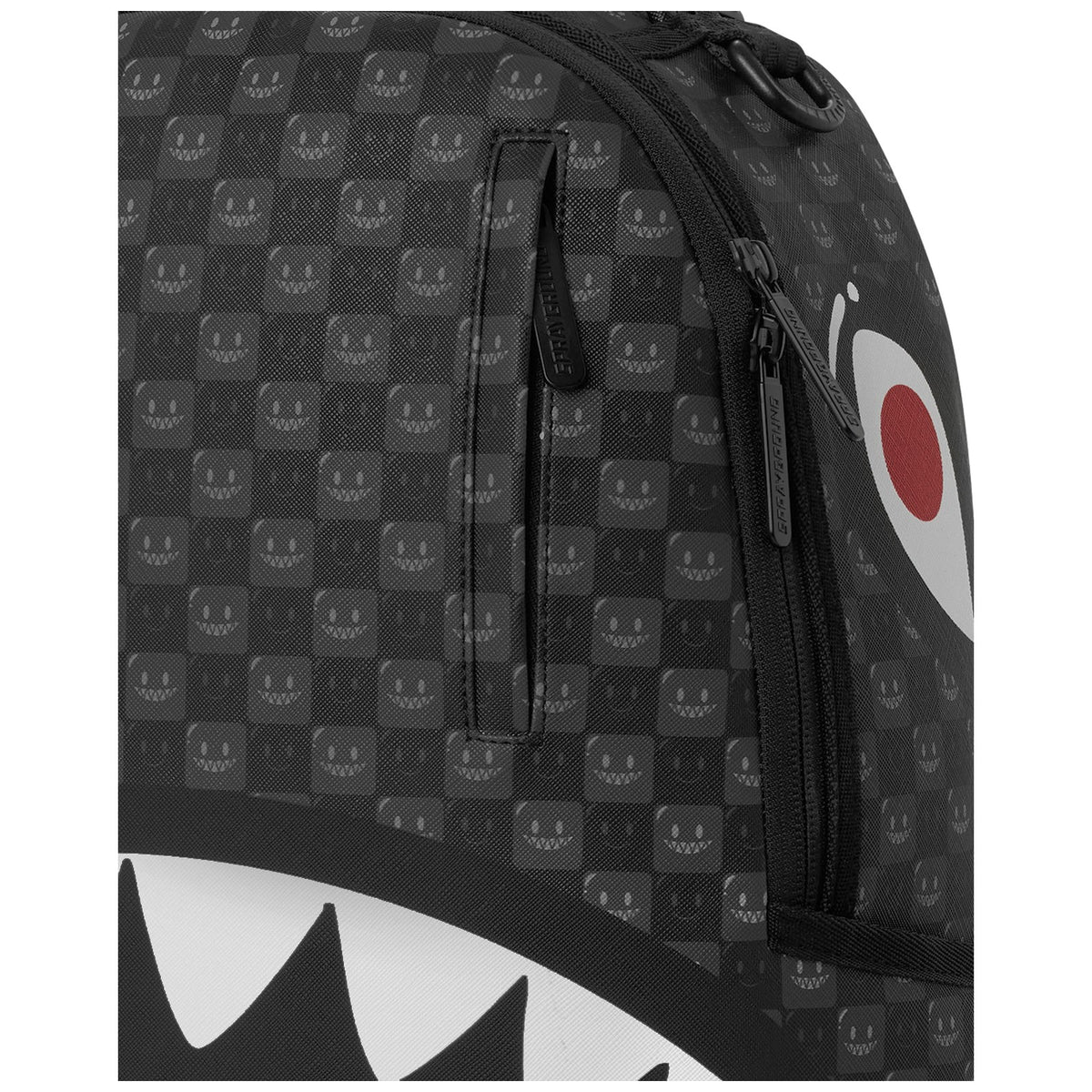 Zaini Casual Unisex Sprayground - Sharks In Paris Wtf Bubbly Black Check Backpack - Nero