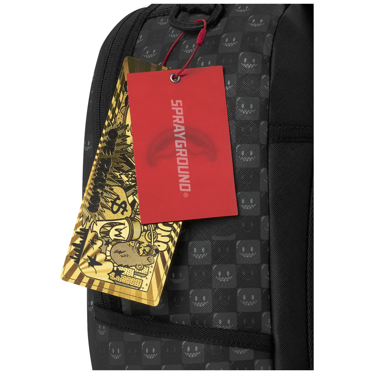 Zaini Casual Unisex Sprayground - Sharks In Paris Wtf Bubbly Black Check Backpack - Nero