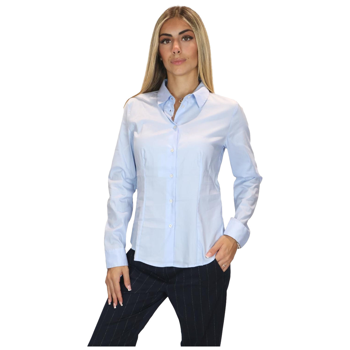 Camicie Donna Emme - Emmscalata 2625116071 - Celeste