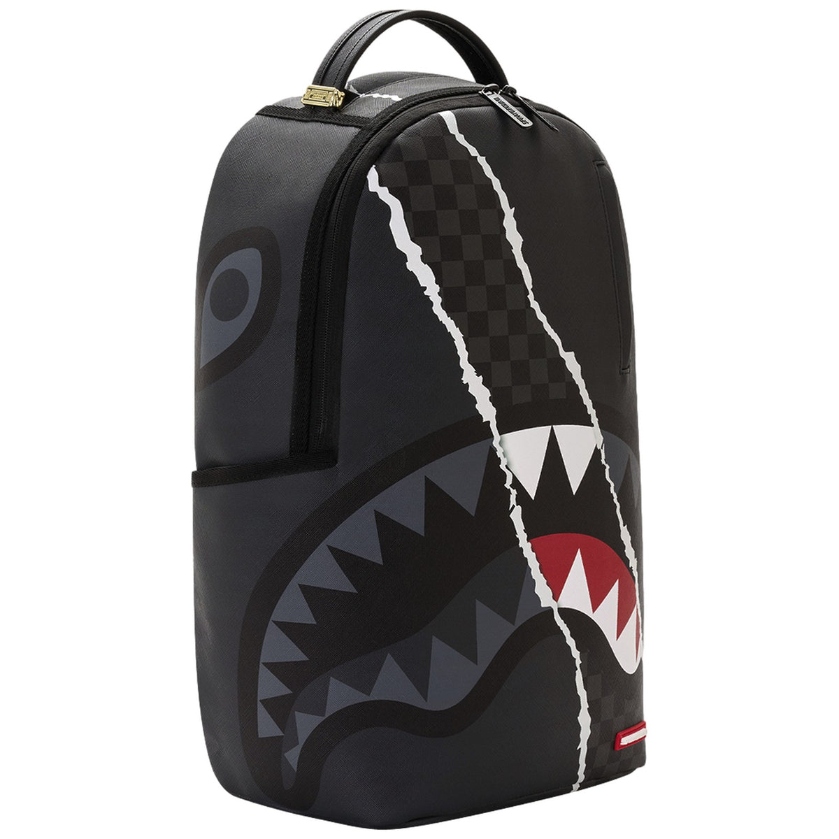 Zaini Casual Unisex Sprayground - Center Rip Revealing Gray Check Backpack - Grigio