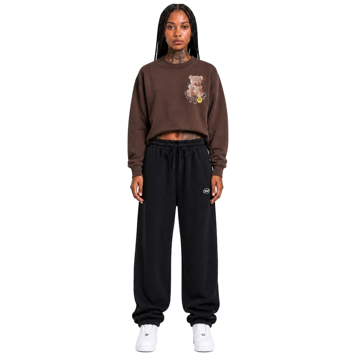 Felpe senza cappuccio Unisex Barrow - Sweatshirt Unisex F6BWUASW047 - Marrone