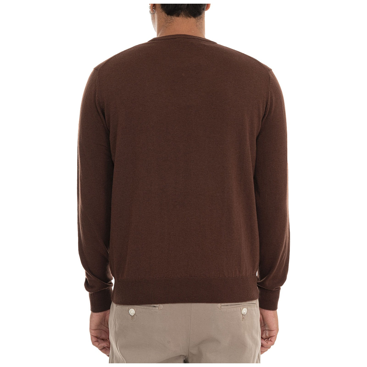 Maglioni Uomo Harmont & Blaine - Maglia Paricollo Cotone/Lana HRR012030788 - Cioccolato
