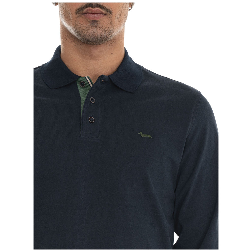 Polo Uomo Harmont & Blaine - Polo In Jersey Brushed LRR497021109 - Blu