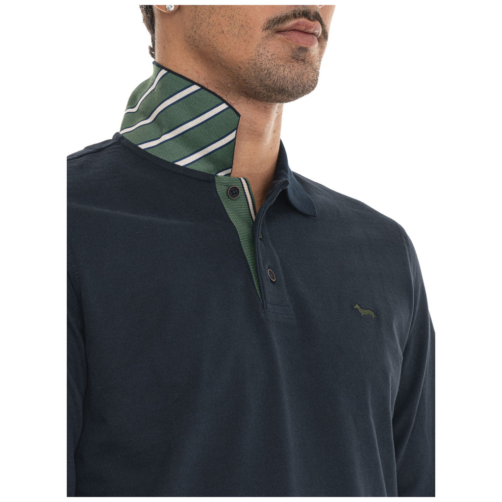 Polo Uomo Harmont & Blaine - Polo In Jersey Brushed LRR497021109 - Blu
