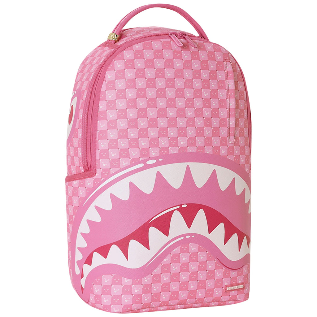 Zaini Casual Unisex Sprayground - Pink New Check Faces Backpack - Rosa