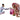 Zaini Casual Unisex Sprayground - Pink New Check Faces Backpack - Rosa