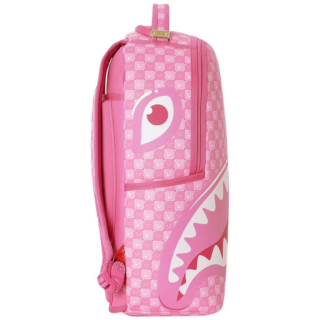 Zaini Casual Unisex Sprayground - Pink New Check Faces Backpack - Rosa
