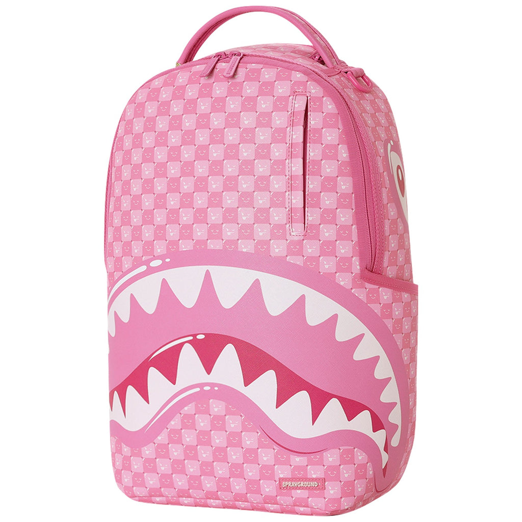 Zaini Casual Unisex Sprayground - Pink New Check Faces Backpack - Rosa