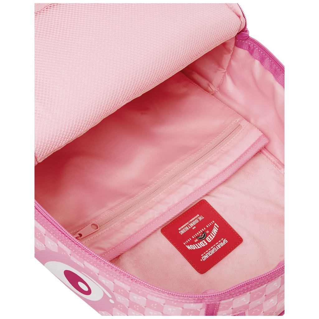 Zaini Casual Unisex Sprayground - Pink New Check Faces Backpack - Rosa