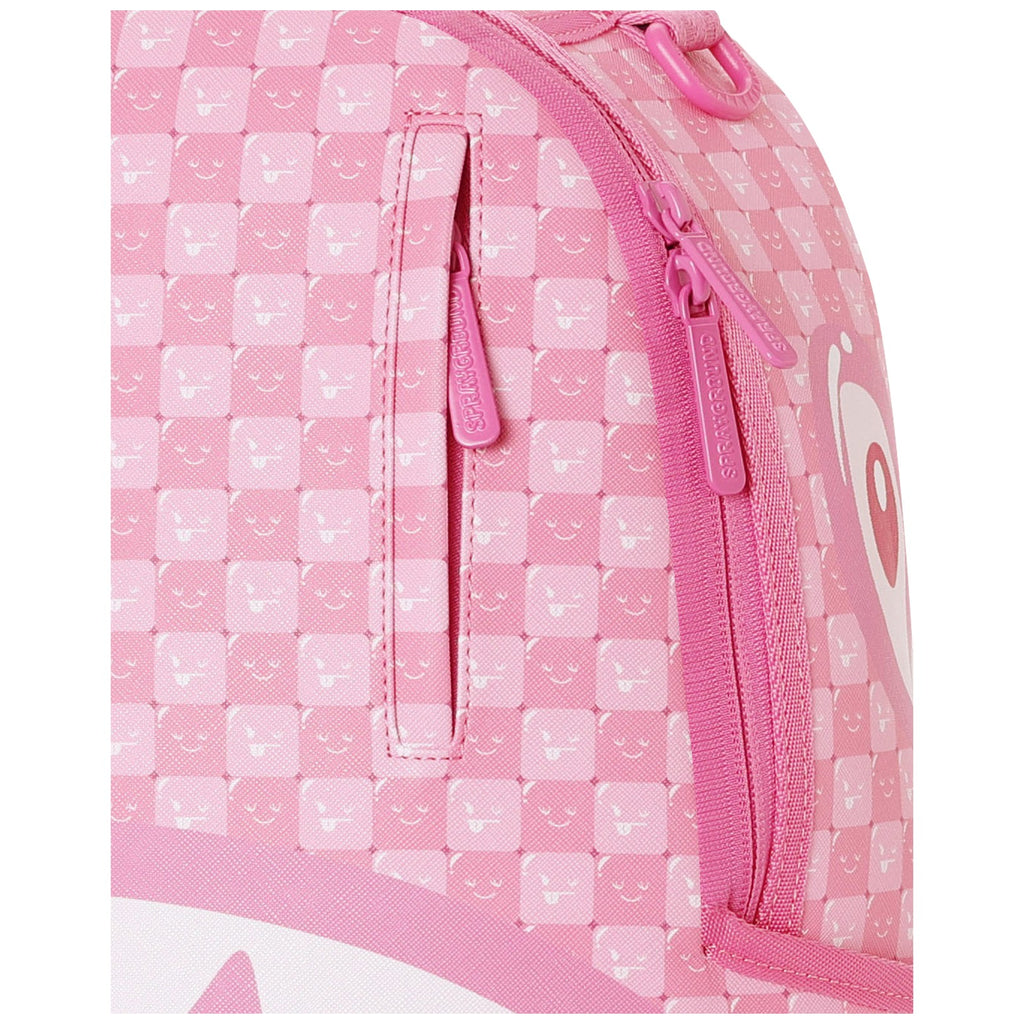 Zaini Casual Unisex Sprayground - Pink New Check Faces Backpack - Rosa