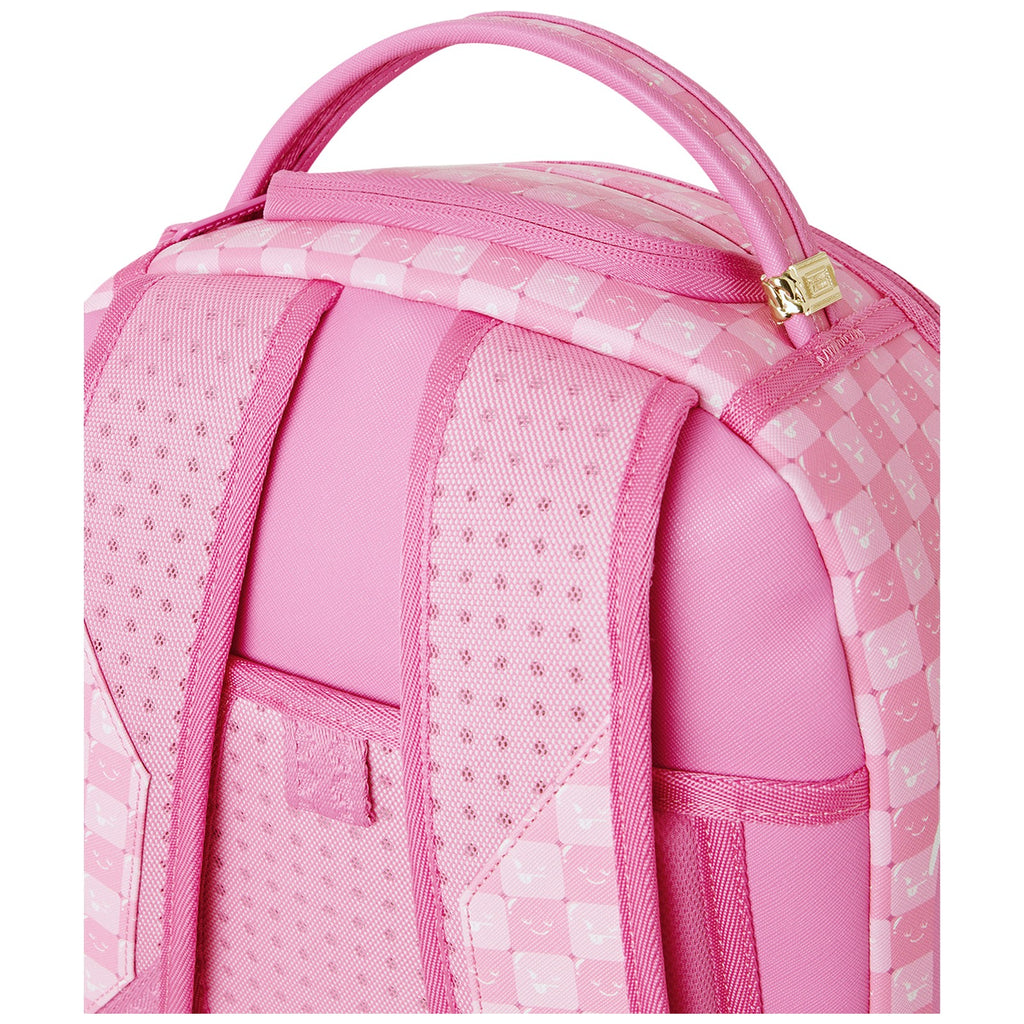 Zaini Casual Unisex Sprayground - Pink New Check Faces Backpack - Rosa