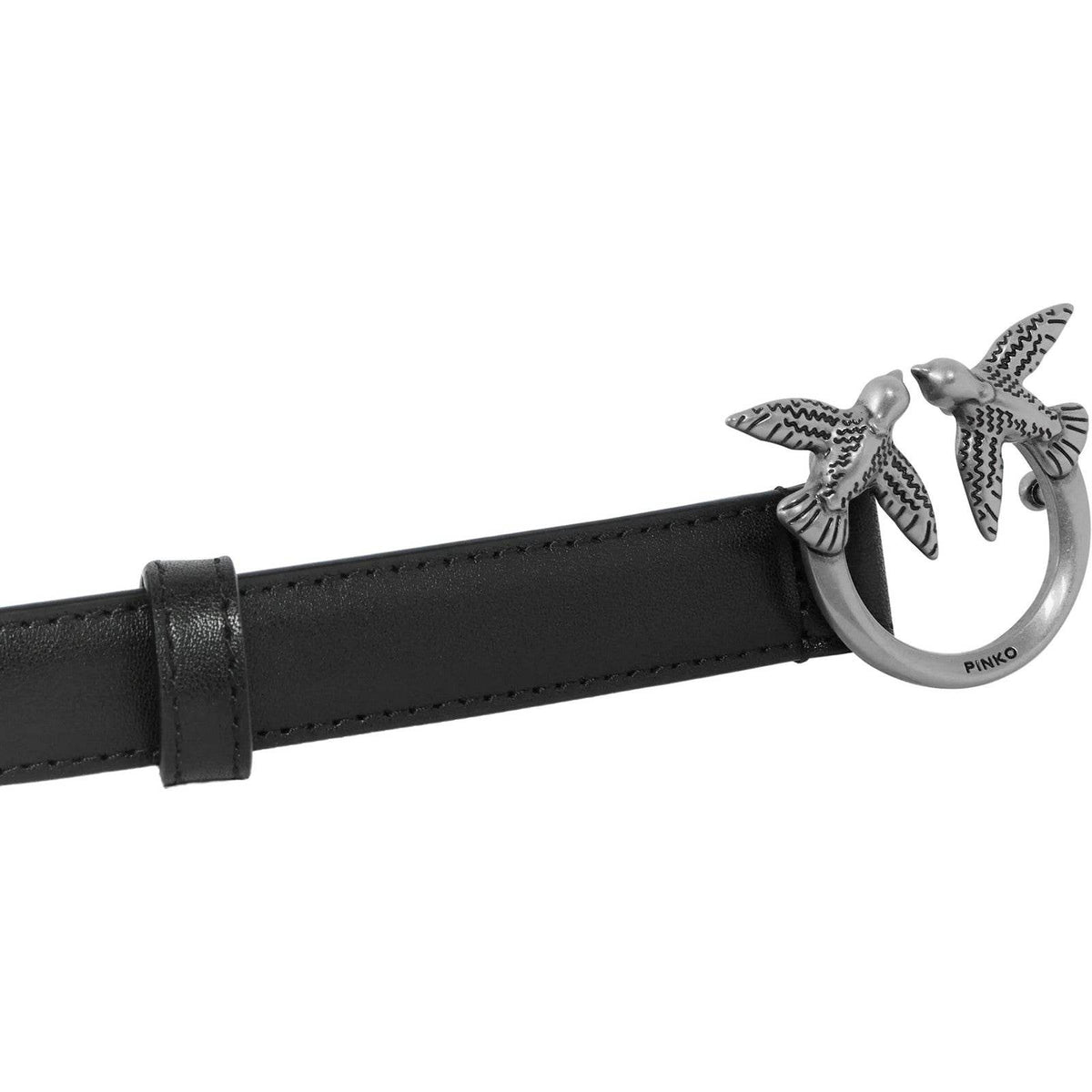 Cinture Donna Pinko - Love Berry H2 Belt Vitello Set - Nero
