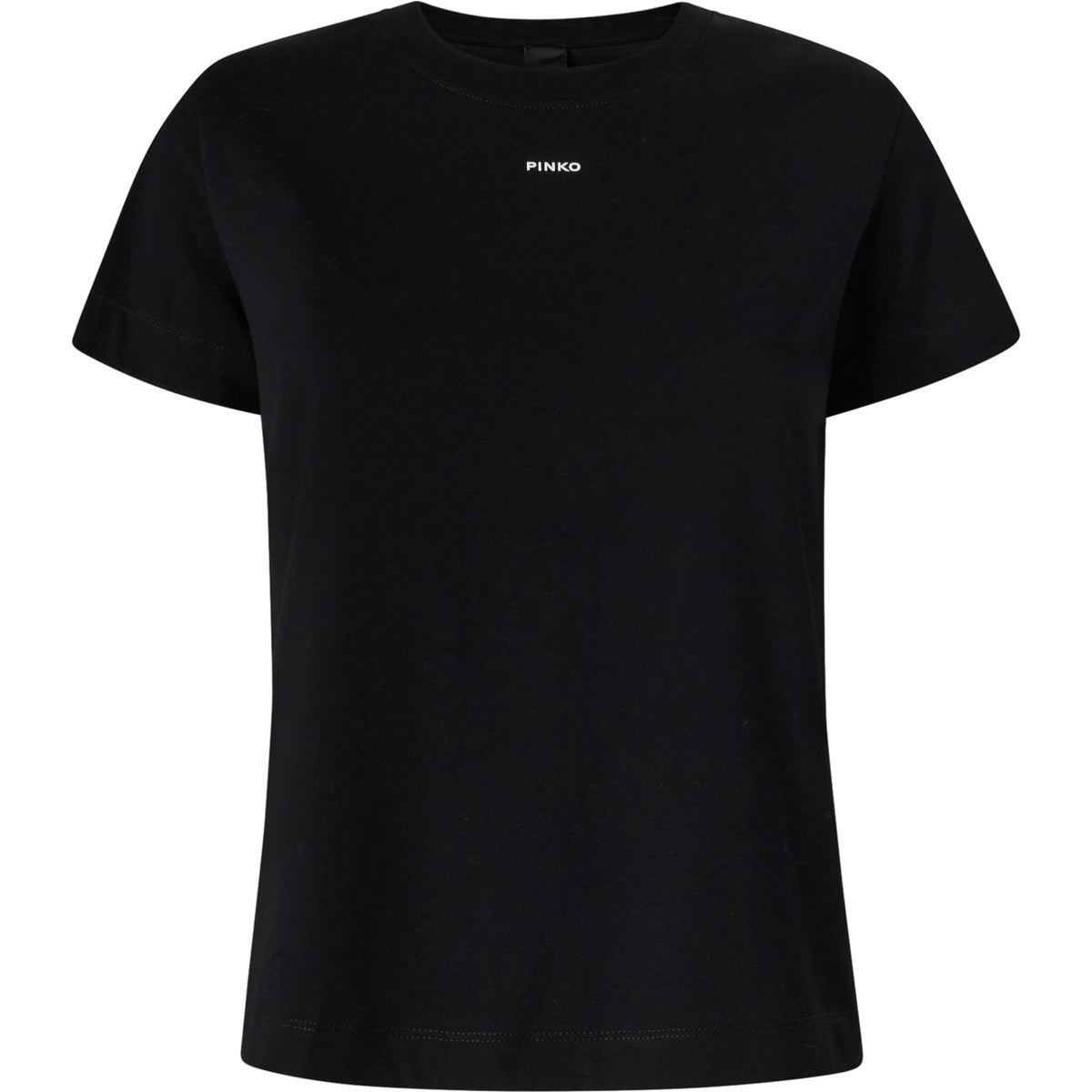 T-shirt Donna Pinko - Basico T-Shirt Jersey Logo Pin - Nero
