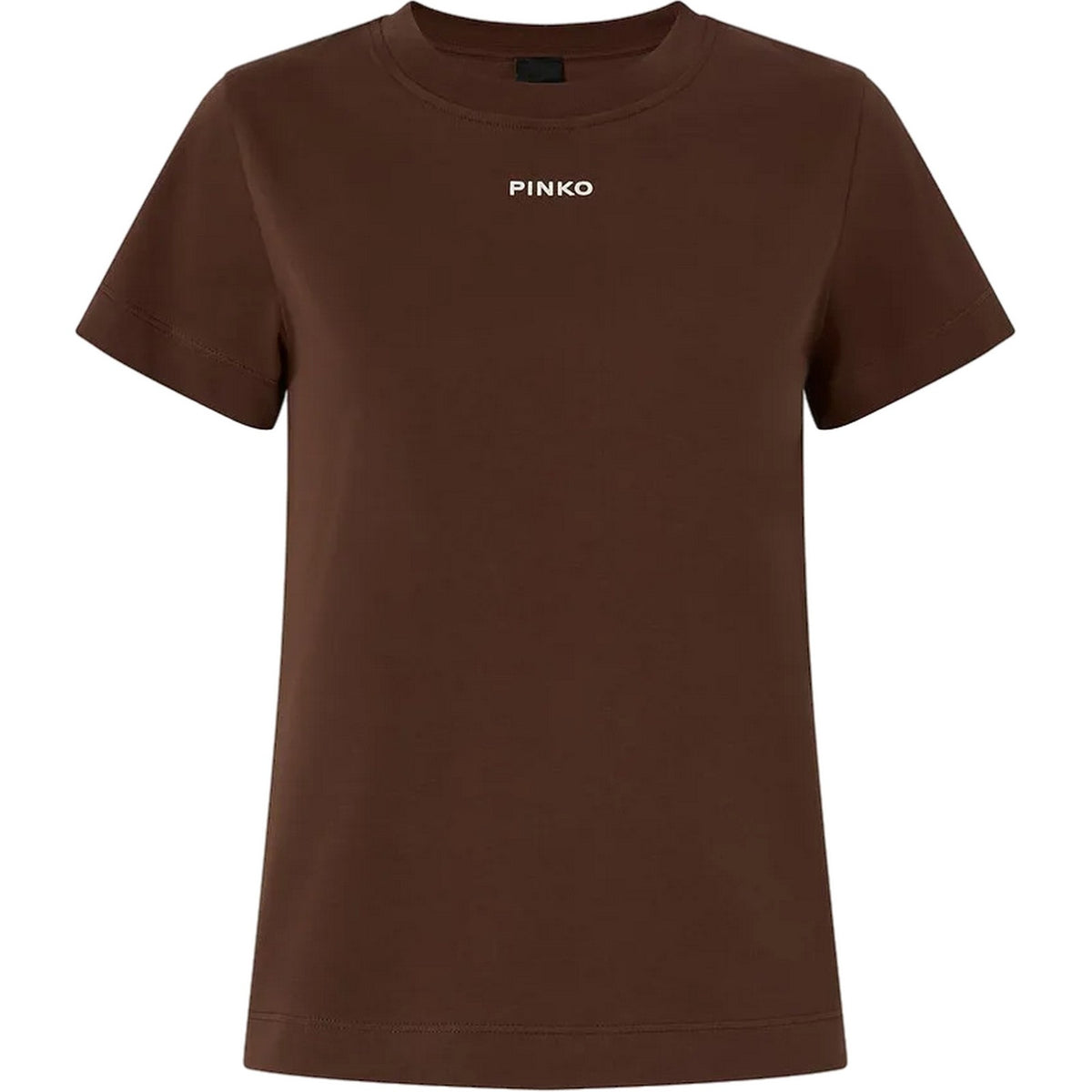 T-shirt Donna Pinko - Basico T-Shirt Jersey Logo Sta - Marrone