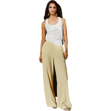 Pantaloni Donna Emme - Pantalone lungo - Giallo-Gianni Foti