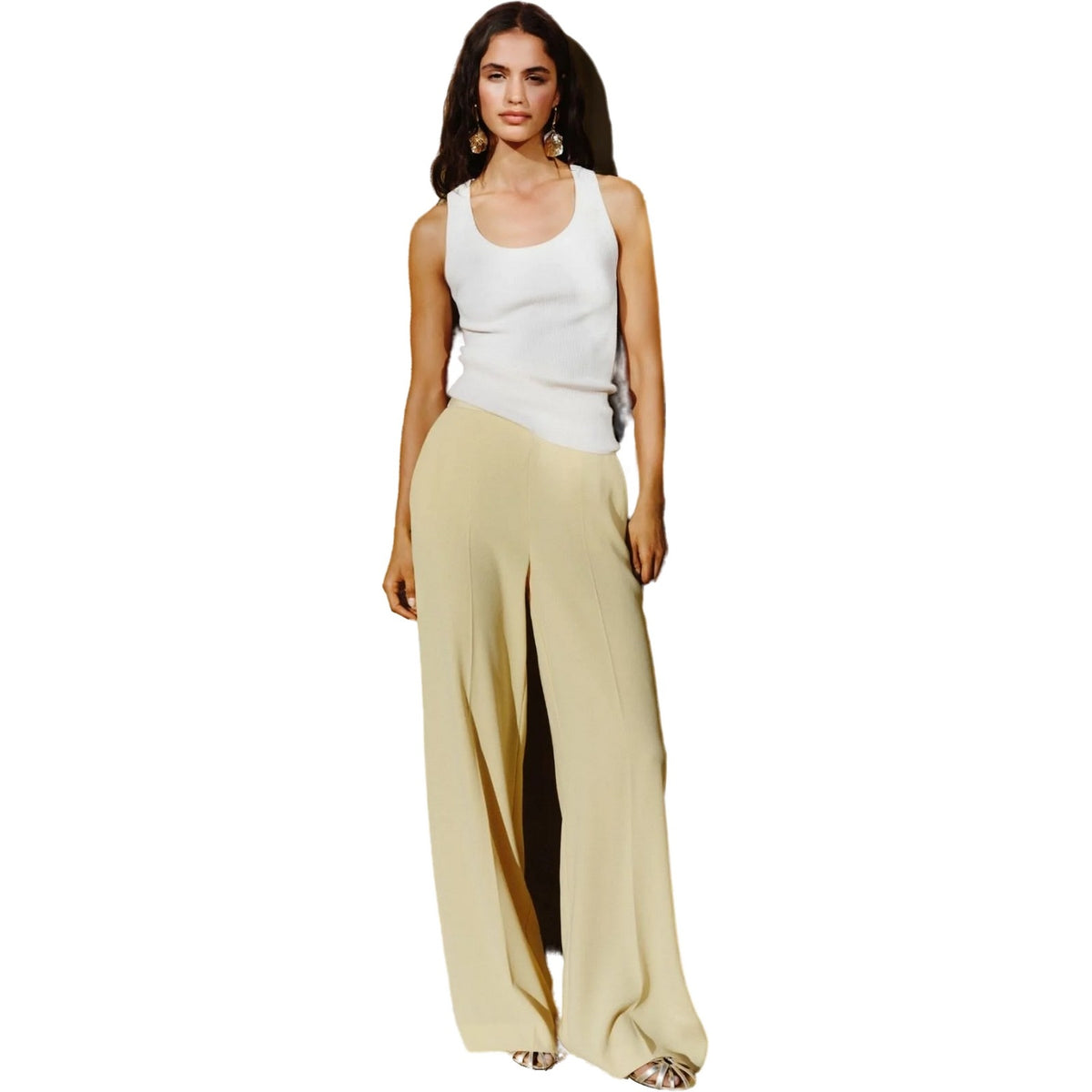 Pantaloni Donna Emme - Pantalone lungo - Giallo-Gianni Foti