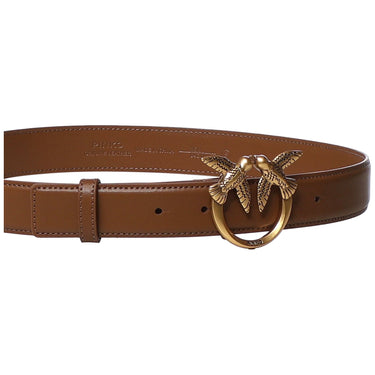 Cinture Donna Pinko - Love Berry H3 Belt.Low Vitello - Marrone
