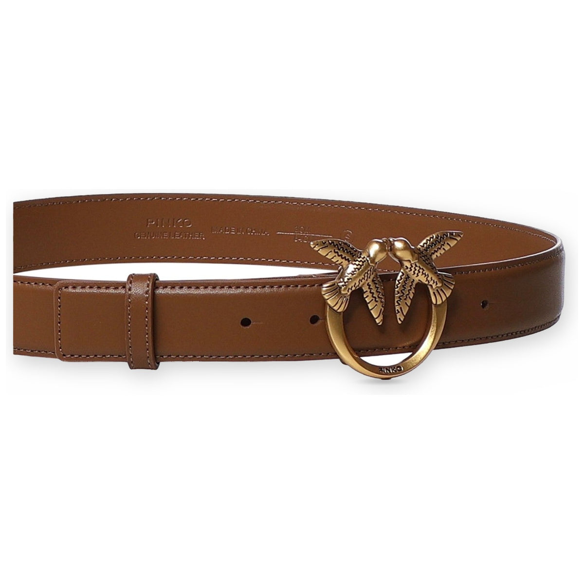 Cinture Donna Pinko - Love Berry H3 Belt.Low Vitello - Marrone