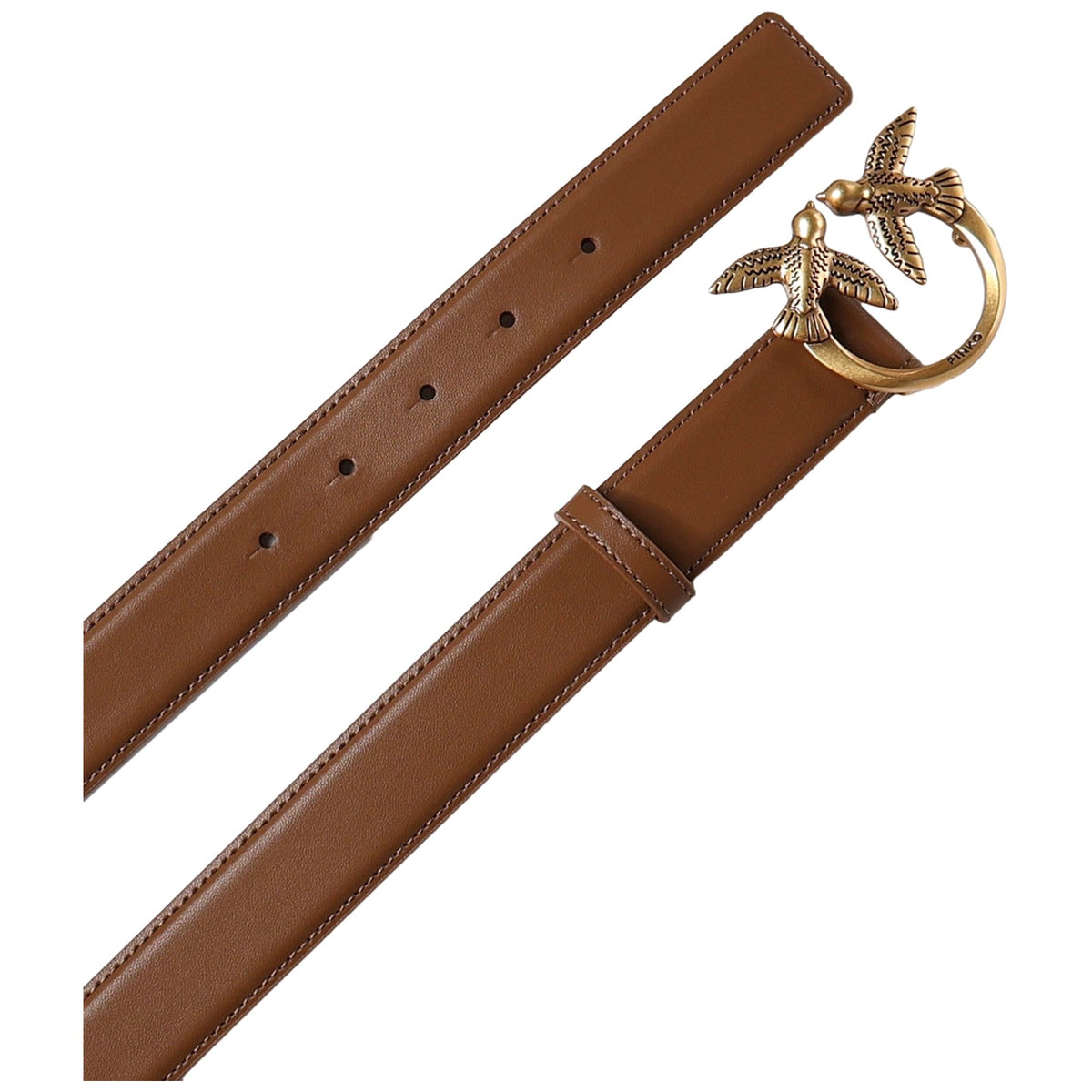 Cinture Donna Pinko - Love Berry H3 Belt.Low Vitello - Marrone